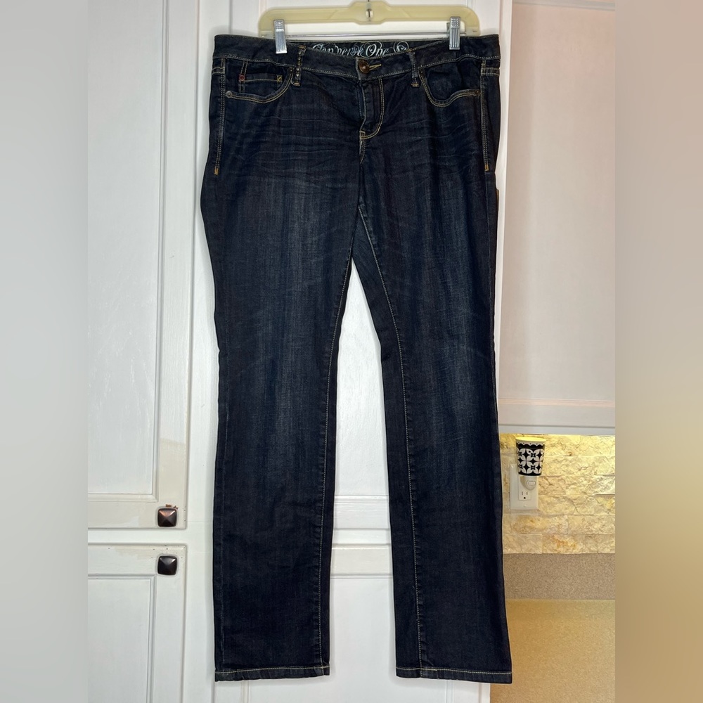 👖Converse One Star The Skinny One Star Women’s Size 14 Low Rise Premium Denim